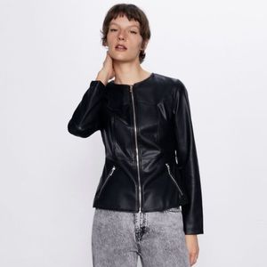 Zara Faux Leather Jacket